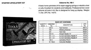 C.S. Osborne Starter Upholstery Kit